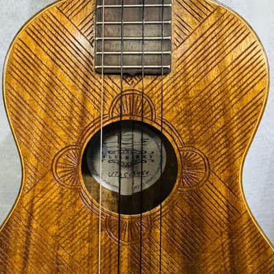 Tenor Ukulele Balinese Koa Handmade by Blueberry Mermaid Motif Pre-Order 90 Day image 3