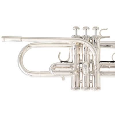 S.E. Shires Q15S Professional Eb/D Trumpet in Silver Plate SN Q8431 image 13