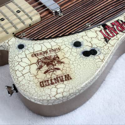 Custom Crackle Painted And Upgraded Fender Squier Telecaster With Graphics image 17