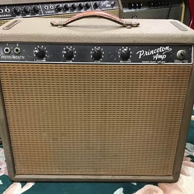 Fender Princeton 6G2 Brownface 12-Watt 1x10" Guitar Combo 1961 - 1963 - Brown image 1