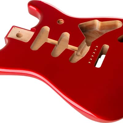 Fender Classic Series 60's Stratocaster SSS Alder Body Vintage Bridge Mount, Candy Apple Red image 5