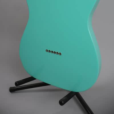 Brown Bear Guitars Telecaster roasted alder/flame maple in Seafoam Green Nitro image 8