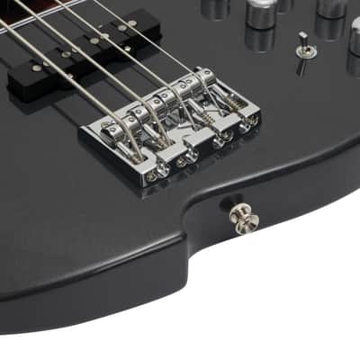 Vola Guitars ZVA 4 String Bass - Charcoal Frost Metallic Gloss MIJ image 5