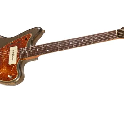 Fender Custom Shop Masterbuilt (Dale Wilson) Custom '59 Jazzmaster Heavy Relic Charcoal Frost Metallic Over Black (One of a Kind) #CZ557907 image 3