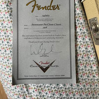 Fender Custom Shop Stratocaster Pro Closet Classic Black Relic2012 image 5