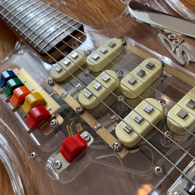 Very Rare 1990's Japanese Teisco Spectrum 5 Acrylic with OHSC. 100 built Worldwide image 9