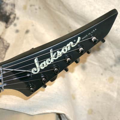 Vintage RARE 1990 Made In USA Jackson Soloist Archtop Neck-Thru Electric Guitar with Case Dark Gray image 4