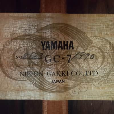 1970 Yamaha GC-7 Brazilian Rosewood Grand Concert Classical Guitar image 5
