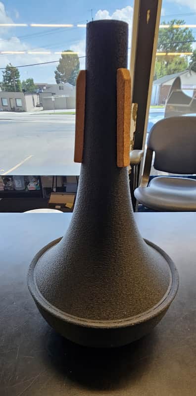 Mastiff Mutes Bass Trombone Straight Mute 2026 - Black Plastic w/ Metal Bottom image 1