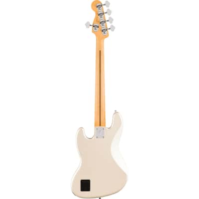 Fender Player II Modified Jazz Bass V MN Olympic Pearl - 5-String Electric Bass image 2