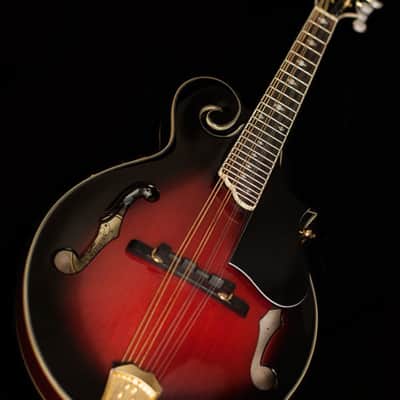 Washburn M3SWETWRK Florentine Mandolin Electric Wine Red w/ Case (B-Stock) image 10