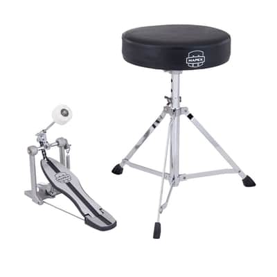 Mapex HP-PT250 Single Pedal & T400 Drum Throne Pack image 2