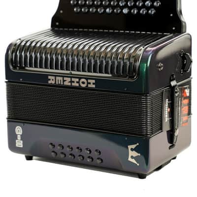 Mint Hohner Corona II MIG - Next Generation Diatonic Accordion G/C/F Green to Gold image 1