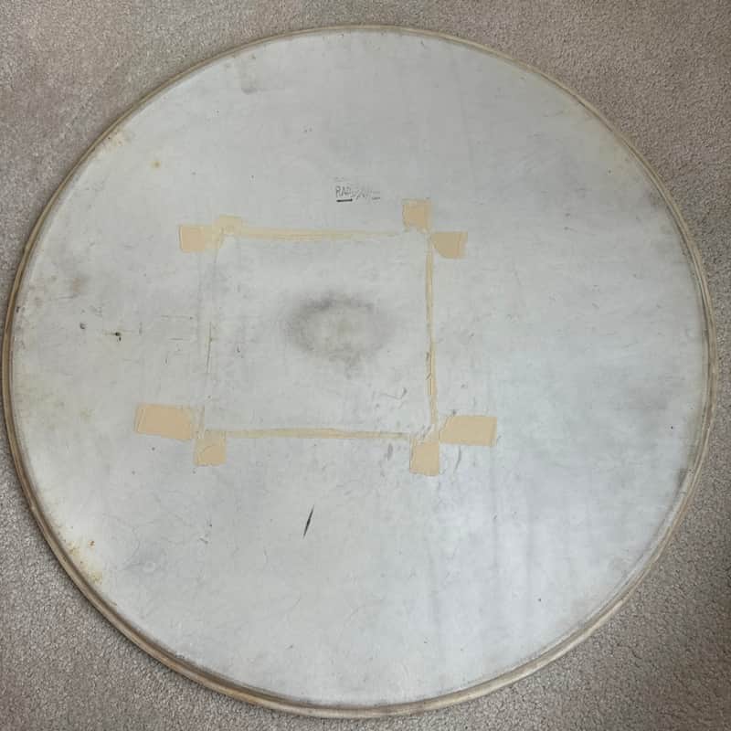 Slingerland Vintage Radio King 24” Genuine Calf Skin Bass Drum Head Lot #2 40s - Calfskin image 1