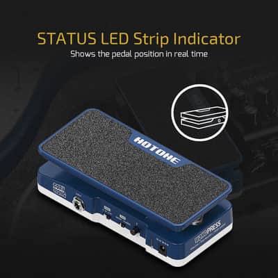 HOTONE Cory Wong Signature Press Pedal 4 in 1 Switchable Wah & Active Volume & Passive Expression Effects Pedal with Visible Pedal Position Indicators (Shipping from US/EU local warehouse) image 5
