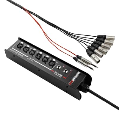 Gator CableWorks By Gator Cases Backline Series 6x2 Drop Snake - 20 Feet, (6) Channel | (2) Returns (GCWB-DS6X2-20) image 1