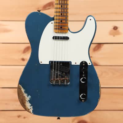 Fender Custom Shop Limited 1958 Telecaster Heavy Relic - Aged Lake Placid Blue-CZ570453 image 2