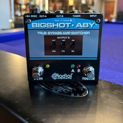 Radial Bigshot ABY True-Bypass Amp Switcher V2 - Black/Blue image 1