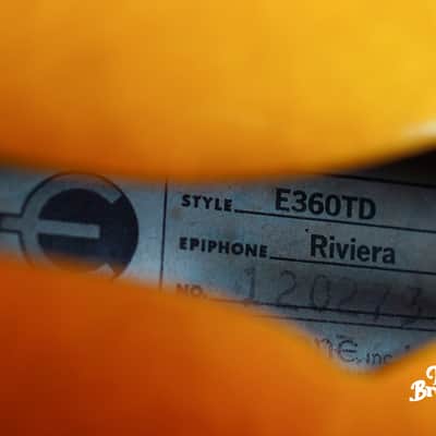 CLEAN! 1967 Epiphone Riviera Sunburst image 9