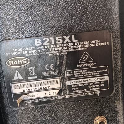 Behringer B215XL Passive Speaker PA Monitor 15 Inch 1000W Pro Audio Live image 5