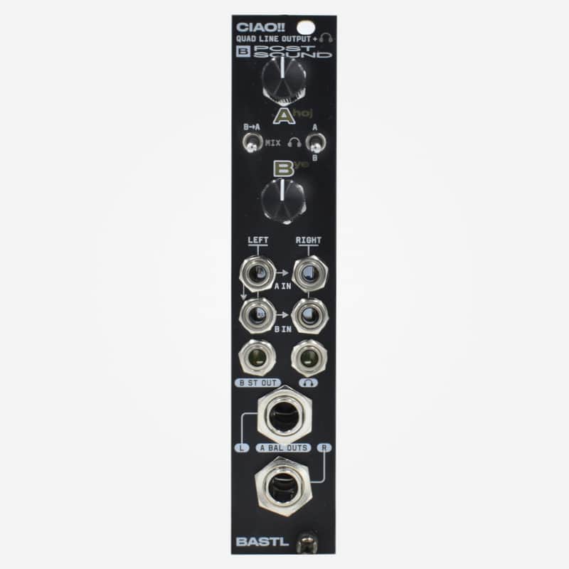 Bastl Instruments CIAO!! V2 Eurorack Stereo Mixer and Balanced Output Module image 1