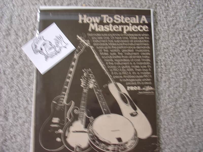 Aria Pro Vintage Advertisement for Aria Pro Guitar 1970's image 1