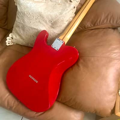 Fender American Standard Telecaster -  2015 - See Through Crimson Red With Maple Neck - Tweed Case image 6