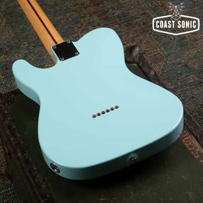 2023 Fender FSR Hybrid II Telecaster Daphne Blue w/ Matching Headstock Made in Japan image 9