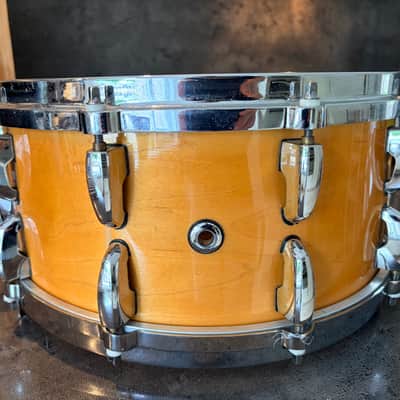 Pearl B-5314D Masters maple custom snare 14x6.5” 1996 - #Natural maple image 7