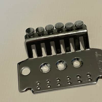 2000's Japan Jackson Licensed JT-580 Floyd Rose Tremolo Bridge Chrome Base Plate image 2
