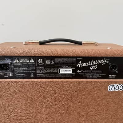 Fender Acoustasonic 40 2-Channel 40-Watt 2x6.5" Acoustic Guitar Amp 2017 - Present - Brown image 6
