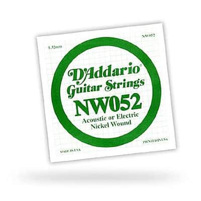 D'Addario Single .052 XL Nickel Wound String image 2