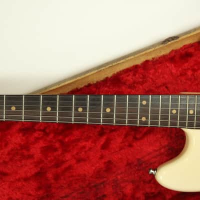 1964 Vintage Fender Duo-Sonic Professionally Refinished White Brazilian Rosewood ~CELAN~ +OHSC USA 1960's Pre-CBS L-Series image 9