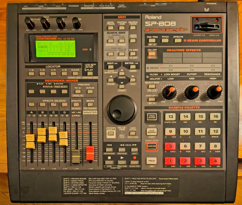 Roland SP-808 Groove Sampler 2000s - Black image 1