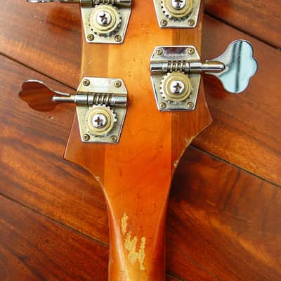 1986 Rickenbacker 4001 V63 Fireglo Finish LEFT HANDED w/ PMC Option - RARE w/ Orig. Maxima Strings! image 4
