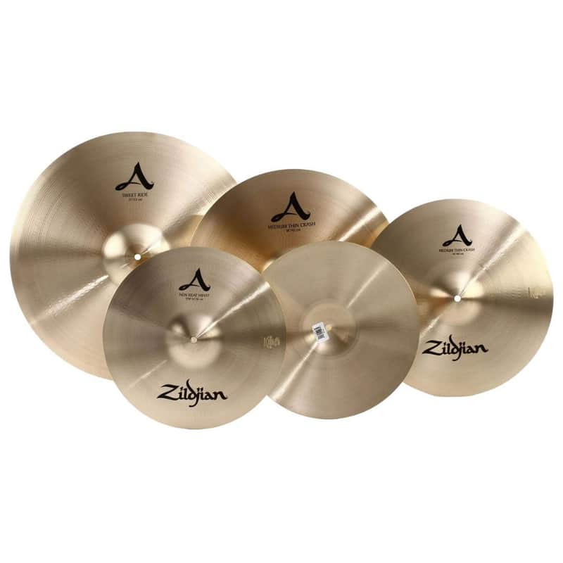 Zildjian A Sweet Ride Cymbal Pack with 14-Inch New Beat HiHats, 16-Inch Medium Thin Crash, 18-Inch Medium Thin Crash, and 21-Inch Sweet Ride image 1