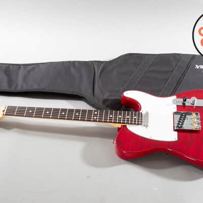 2024 Fender Japan MIJ Hybrid II Telecaster Quilt Red Beryl Quilted Top image 2