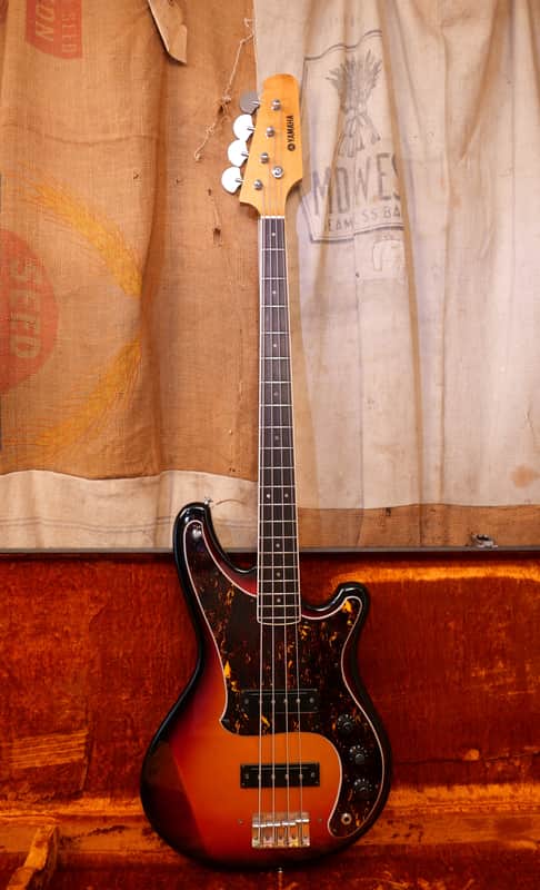 1970's Yamaha SB-55 Sunburst Bass Guitar image 1