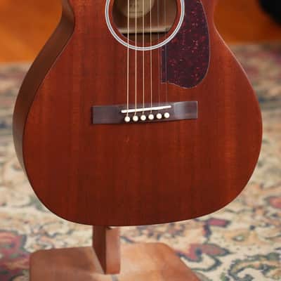 Guild M-20 Natural All African Mahogany Concert Acoustic Guitar #0317 image 6