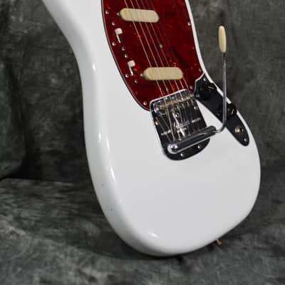Fender Mustang Vintage 1965 Olympic White *Body Only* Refinish w Recent Reissue Hardshell Case & FAST Shipping image 11