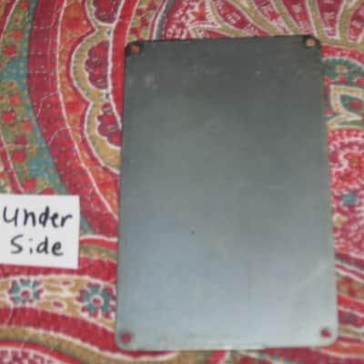 used vintage DOD Bottom Plate for Performer Series pedals (NOTE: screw holes are on are on 4  corners areas) +feet, NO: pedal/other parts - early 1980s Metal Plate has Metallic Silver Finish on both sides, NO rubber padding, NO black print on silver label image 15