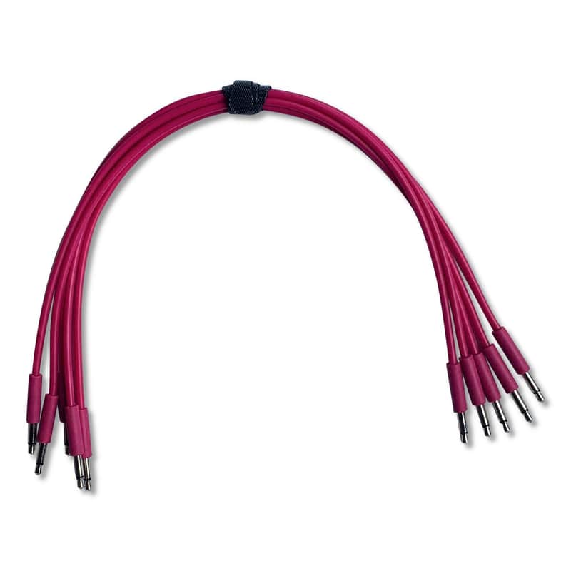 Super-Slim Eurorack Patch Cables (5 pack)-500cm / Pink image 1