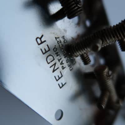 Left Handed Fender Telecaster Bridge  PAT.PEND. Tele / 60's 70's  Chrome 62 Relic RI Lefty image 3