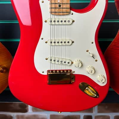 Fender Custom Shop 1956 Stratocaster NOS Fiesta Red 2006 Electric Guitar image 4
