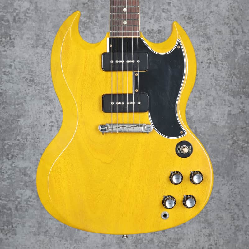 Gibson Custom Shop '63 SG Special Reissue Lightning Bar TV Yellow VOS 2021 image 1