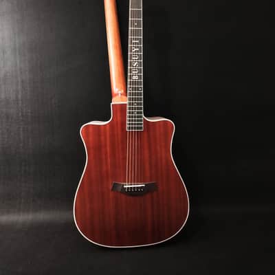 Busuyi Guitar 4 String Bass 6 String Lead Acoustic, Travel Acoustic Guitar with  Hard Case image 4
