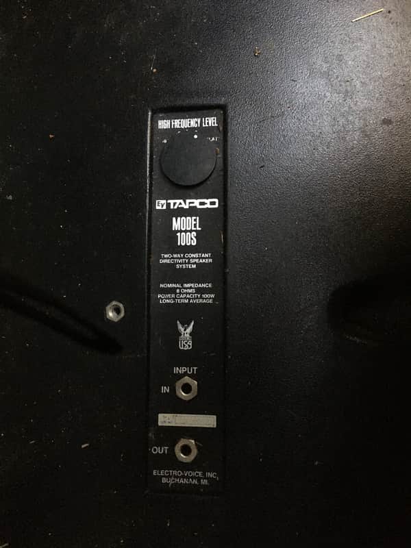 Electro-Voice 100S  12" 2-Way Passive Speaker 2009 - Present - Black image 1