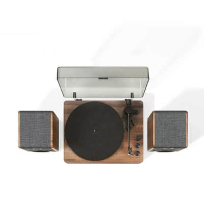 Crosley Nocturne 2-Speed Record Player With Speakers - Charcoal-NEW image 6