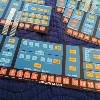 Combo: Brand New Moog Source Control Panel w/62 REAL SWITCHES to Replace Membrane Panel + PCB Connectors