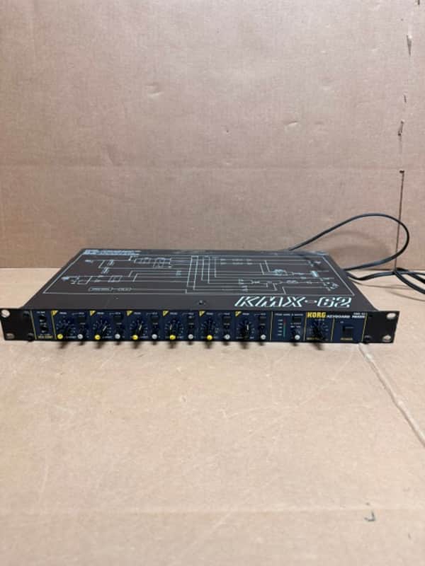 Vintage Korg KMX-62 6-Channel Keyboard Mixer - 1U Rackmount - Good Condition image 1
